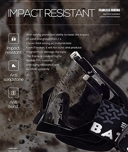 Black and Gold Zsling OTG Ski Snow Goggles, UV Protection Anti Fog Snowboard Goggles for Men Women Youth